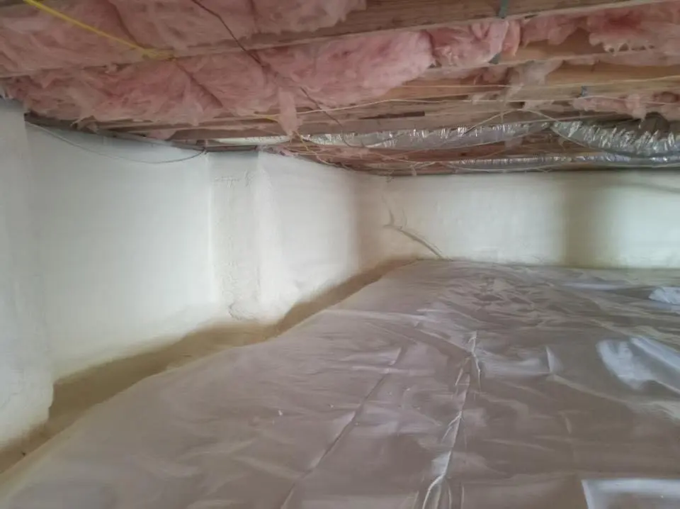 Crawl space encapsulation with closed-cell spray foam for Roof Maintenance in Cohoes